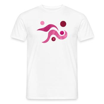 Yoga design_52 - Men's T-Shirt - white - Front - AI Model Male 178 dark (178cm)