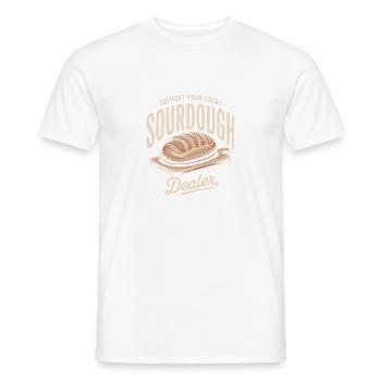 Local Sourdough Dealers - Men's T-Shirt - white - Front - AI Model Male 178 dark (178cm)