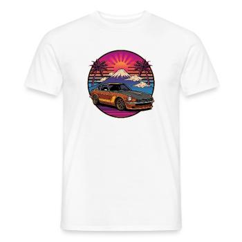 JDM Auto Japanisches Retro-Autorennen Drift-Legende - Männer T-Shirt - Weiß - Vorne - AI Model Male 178 dark (178cm)