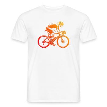 Gift idea for a road bike with road bike - Men's T-Shirt - white - Front - AI Model Male 178 dark (178cm)