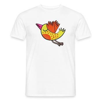 Little Yellow Bird - Men's T-Shirt - white - Front - AI Model Male 178 dark (178cm)