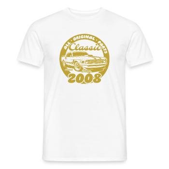 18. Geburtstag - Klassiker Musclecar 05/2008 - Männer T-Shirt - Weiß - Vorne - AI Model Male 178 dark (178cm)