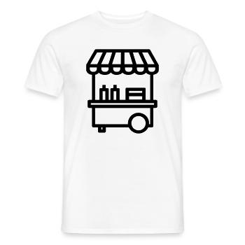 Street Food Cart - Männer T-Shirt - Weiß - Vorne - AI Model Male 178 dark (178cm)