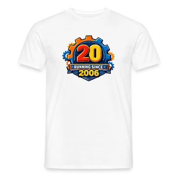 20 Jahre Running Seit 2006 Gear - Männer T-Shirt - Weiß - Vorne - AI Model Male 178 dark (178cm)