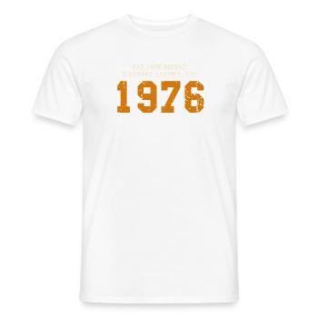 Original 50 Year Anniversary 1976 Party Gift - Men's T-Shirt - white - Front - AI Model Male 178 dark (178cm)