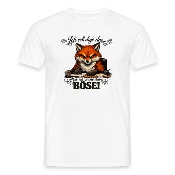 Ich mach das Fuchs lustiger Büro Spruch - Männer T-Shirt - Weiß - Vorne - AI Model Male 178 dark (178cm)