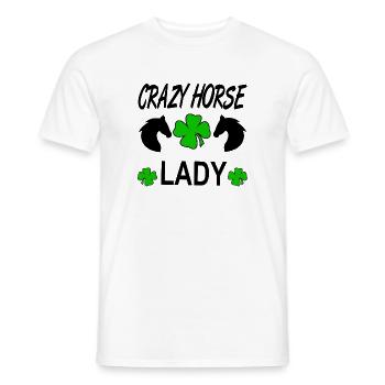 horses - Men's T-Shirt - white - Front - AI Model Male 178 dark (178cm)