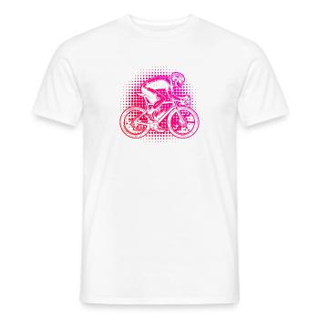 Idée cadeau pour un vélo de route avec vélo de route - T-shirt homme - blanc - Devant - AI Model Male 178 dark (178cm)