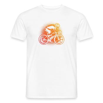 Idée cadeau pour un vélo de route avec vélo de route - T-shirt homme - blanc - Devant - AI Model Male 178 dark (178cm)