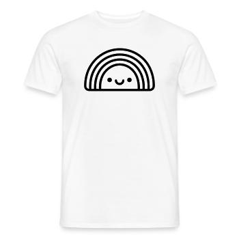 rainbow - Men's T-Shirt - white - Front - AI Model Male 178 dark (178cm)