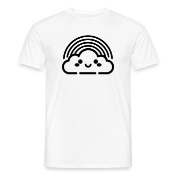rainbow - Men's T-Shirt - white - Front - AI Model Male 178 dark (178cm)