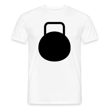 Kettle bell - Men's T-Shirt - white - Front - AI Model Male 178 dark (178cm)