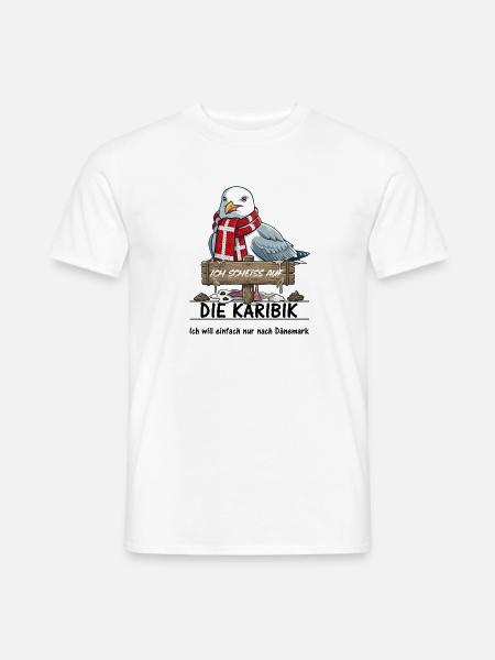 Ich scheisse auf ... die Karibik - lieber Dänemark - Männer T-Shirt - Weiß