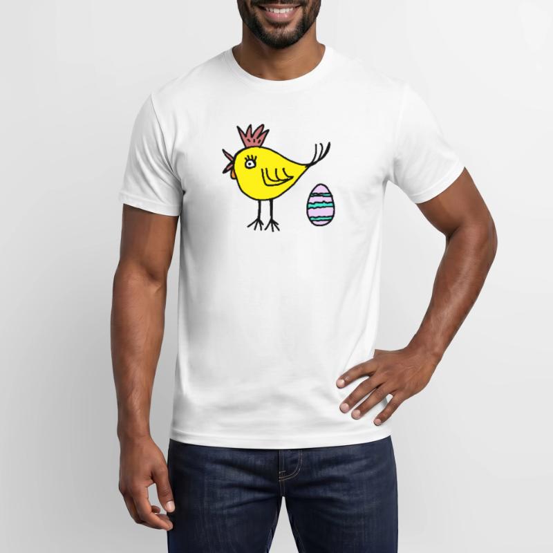 Chicken Chick Egg Easter Easter Egg Kids Men's T-Shirt