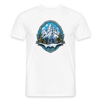 Mountains Mountains - Men's T-Shirt - white - Front - AI Model Male 178 dark (178cm)