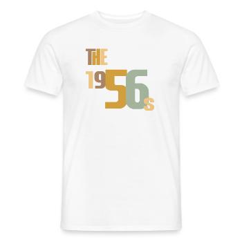 Vintage Year 1956 Birthday 70 Years Gift Idea - Men's T-Shirt - white - Front - AI Model Male 178 dark (178cm)