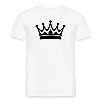 Crown Symbol - Men's T-Shirt - white - Front - AI Model Male 178 dark (178cm)
