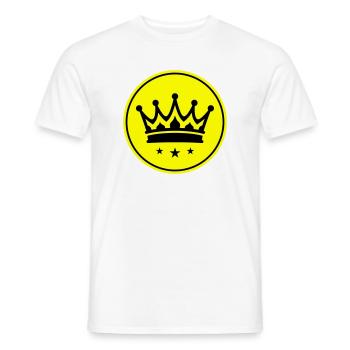 Crown Symbol - Men's T-Shirt - white - Front - AI Model Male 178 dark (178cm)