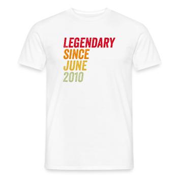 16. Geburtstag 16 Jahre Juni 2010 - Männer T-Shirt - Weiß - Vorne - AI Model Male 178 dark (178cm)