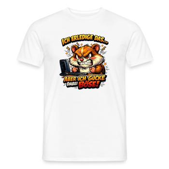 Ich mach das Hamster - Männer T-Shirt - Weiß - Vorne - AI Model Male 178 dark (178cm)