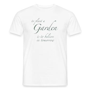 Garden Hope: Pflanzen für morgen - Männer T-Shirt - Weiß - Vorne - AI Model Male 178 dark (178cm)
