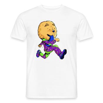 Chow-Chow-Runner - Männer T-Shirt - Weiß - Vorne - AI Model Male 178 dark (178cm)