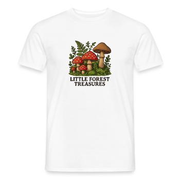 Kleiner Waldschatz Pilze - Männer T-Shirt - Weiß - Vorne - AI Model Male 178 dark (178cm)