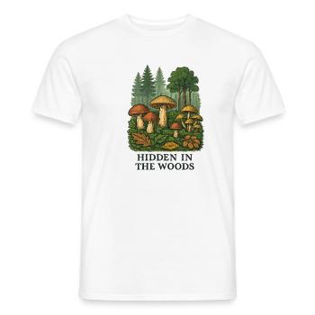Waldpilze Geheimnis - Männer T-Shirt - Weiß - Vorne - AI Model Male 178 dark (178cm)