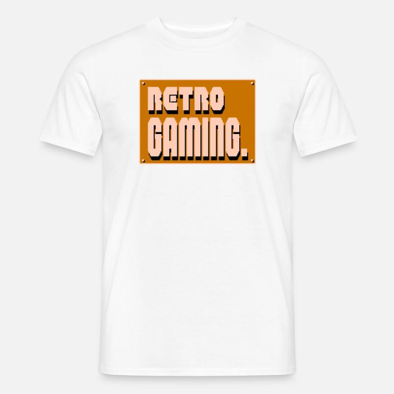Pixel Art per il gaming retrò - T-shirt uomo - bianco