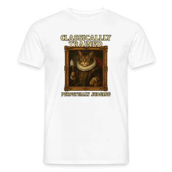 Formé classiquement Jugement perpétuel Renaissanc - T-shirt homme - blanc - Devant - AI Model Male 178 dark (178cm)