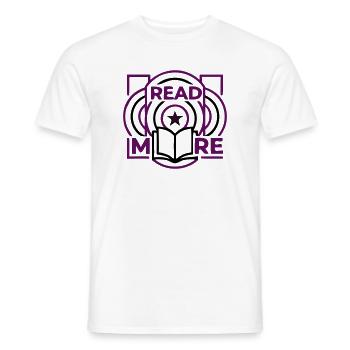 Lire la suite Emblème des cercles de livres - T-shirt homme - blanc - Devant - AI Model Male 178 dark (178cm)