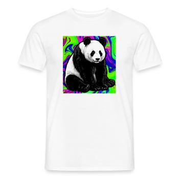 panda - T-shirt homme - blanc - Devant - AI Model Male 178 dark (178cm)