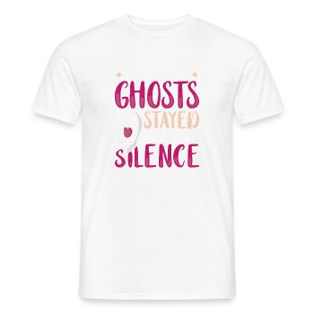 Dicton anglais d’Halloween de Chasseur de Fantômes - T-shirt homme - blanc - Devant - AI Model Male 178 dark (178cm)