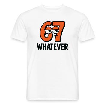 Six Seven : Whatever Italian Brainrot Humour Meme - T-shirt homme - blanc - Devant - AI Model Male 178 dark (178cm)
