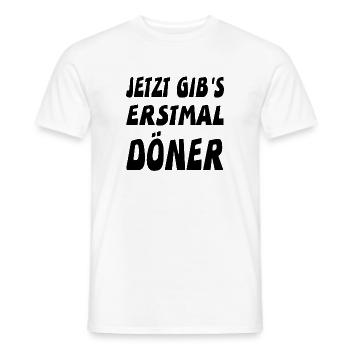 Döner - Männer T-Shirt - Weiß - Vorne - AI Model Male 178 dark (178cm)