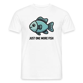 Just One More Fish Cartoon Aquarium Lovers Gift - Men's T-Shirt - white - Front - AI Model Male 178 dark (178cm)