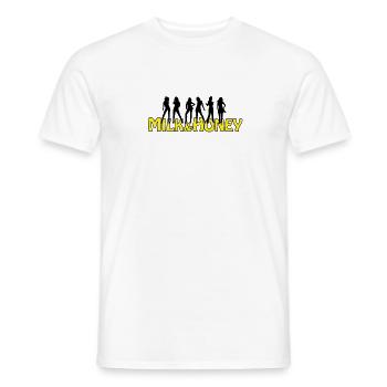 MILK & HONEY - Männer T-Shirt - Weiß - Vorne - AI Model Male 178 dark (178cm)