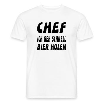 Chef - Männer T-Shirt - Weiß - Vorne - AI Model Male 178 dark (178cm)