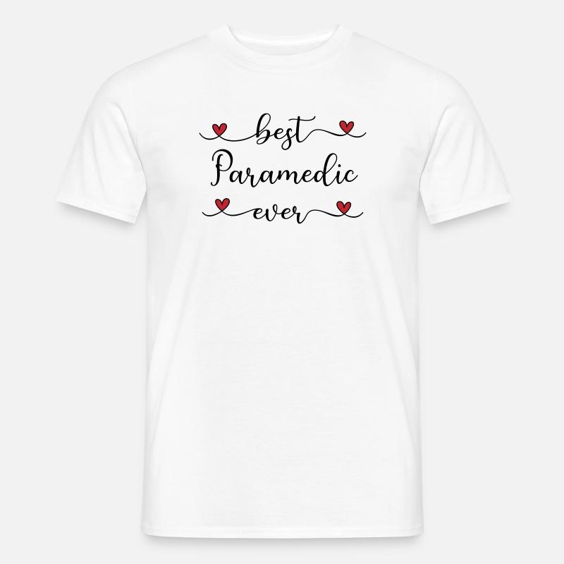 bester Sanitäter der Welt - Männer T-Shirt - Weiß