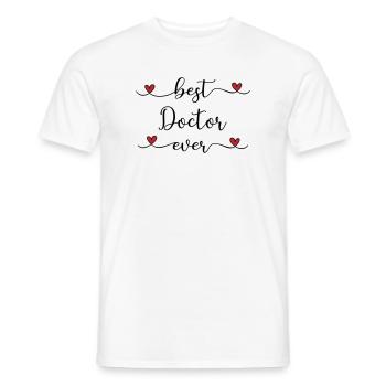 Meilleur médecin du monde - T-shirt homme - blanc - Devant - AI Model Male 178 dark (178cm)
