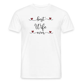 beste Ehefrau - Männer T-Shirt - Weiß - Vorne - AI Model Male 178 dark (178cm)