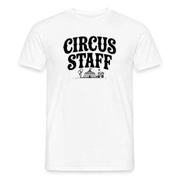 Personnel du cirque - T-shirt homme - blanc - Devant - AI Model Male 178 dark (178cm)