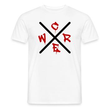 Graffiti GREW  - Männer T-Shirt - Weiß - Vorne - AI Model Male 178 dark (178cm)