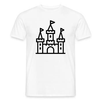 castle - Men's T-Shirt - white - Front - AI Model Male 178 dark (178cm)