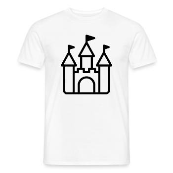 castle - Men's T-Shirt - white - Front - AI Model Male 178 dark (178cm)