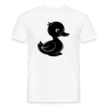 Baby duck - Men's T-Shirt - white - Front - AI Model Male 178 dark (178cm)