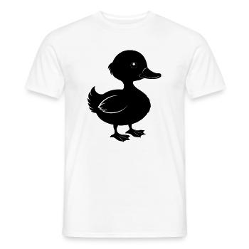 Baby duck - Men's T-Shirt - white - Front - AI Model Male 178 dark (178cm)