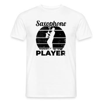 Saxophonist - Männer T-Shirt - Weiß - Vorne - AI Model Male 178 dark (178cm)