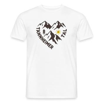 Tannheimer Tal Bergpanorama - Männer T-Shirt - Weiß - Vorne - AI Model Male 178 dark (178cm)