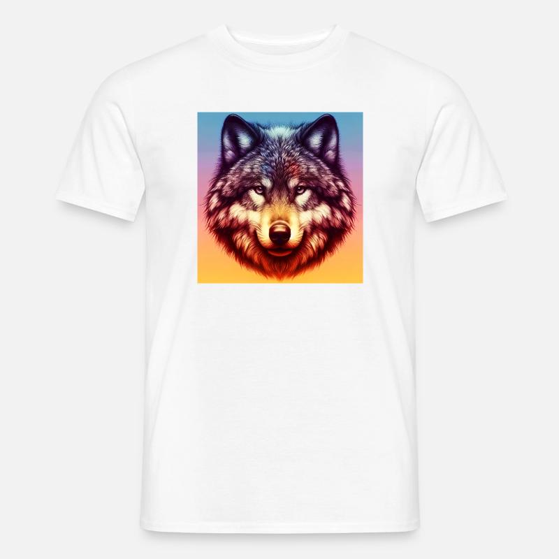 Wolf - Men's T-Shirt - white